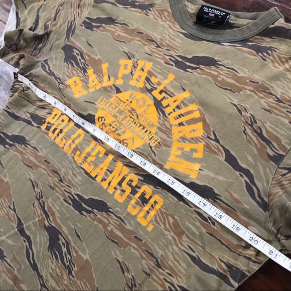 Vintage Ralph Lauren Single Stitch Cammo Shirt {M} - Picture 5 of 8